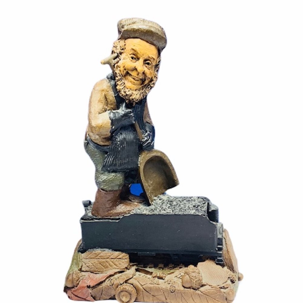 Tom Clark gnome figurine Stoke coal train signed